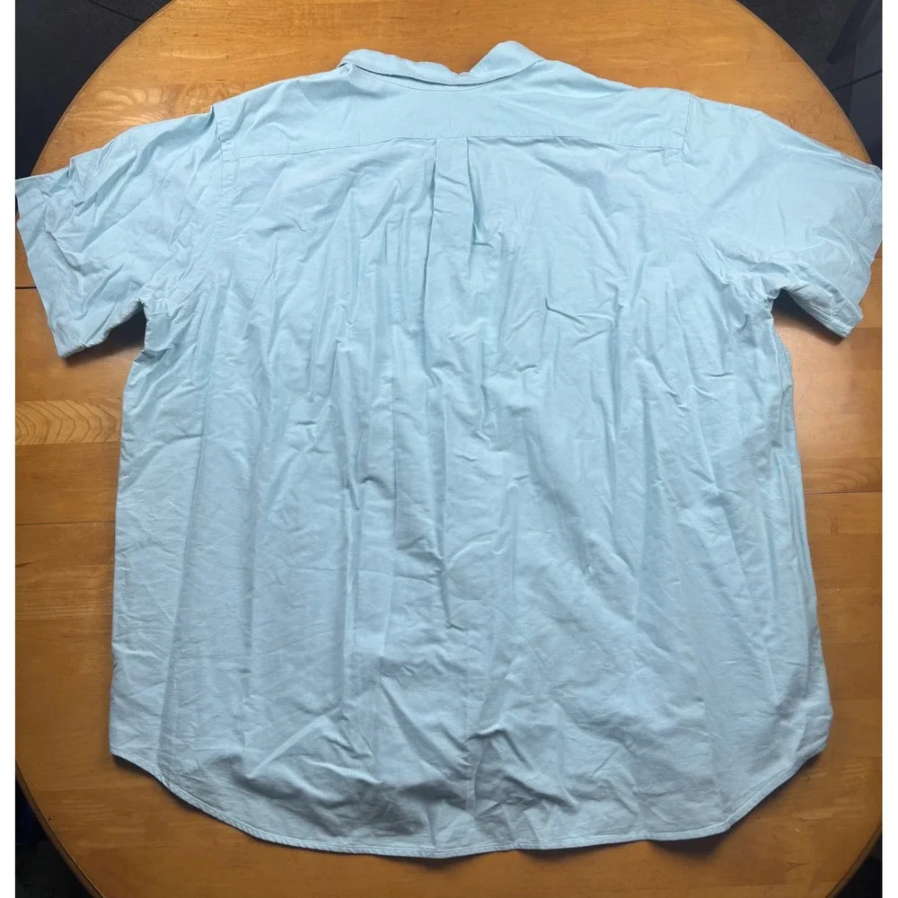 Polo Ralph Lauren Mens 3XB Light Blue Oxford Short Sleeve Button Down Shirt Pony